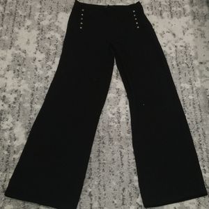 High waisted wide-legged pants